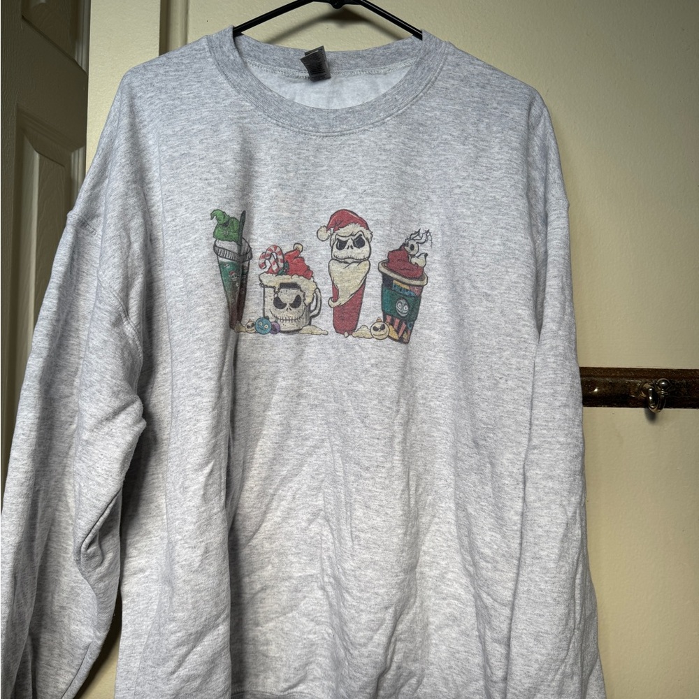 Nightmare Before Christmas drink Sweatshirt with Festive design